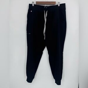 Figs Women's Black Scrub Joggers Drawstring Technical Collection Plus Size XL